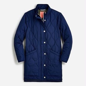 J Crew New quilted cocoon puffer coat
Item BK668